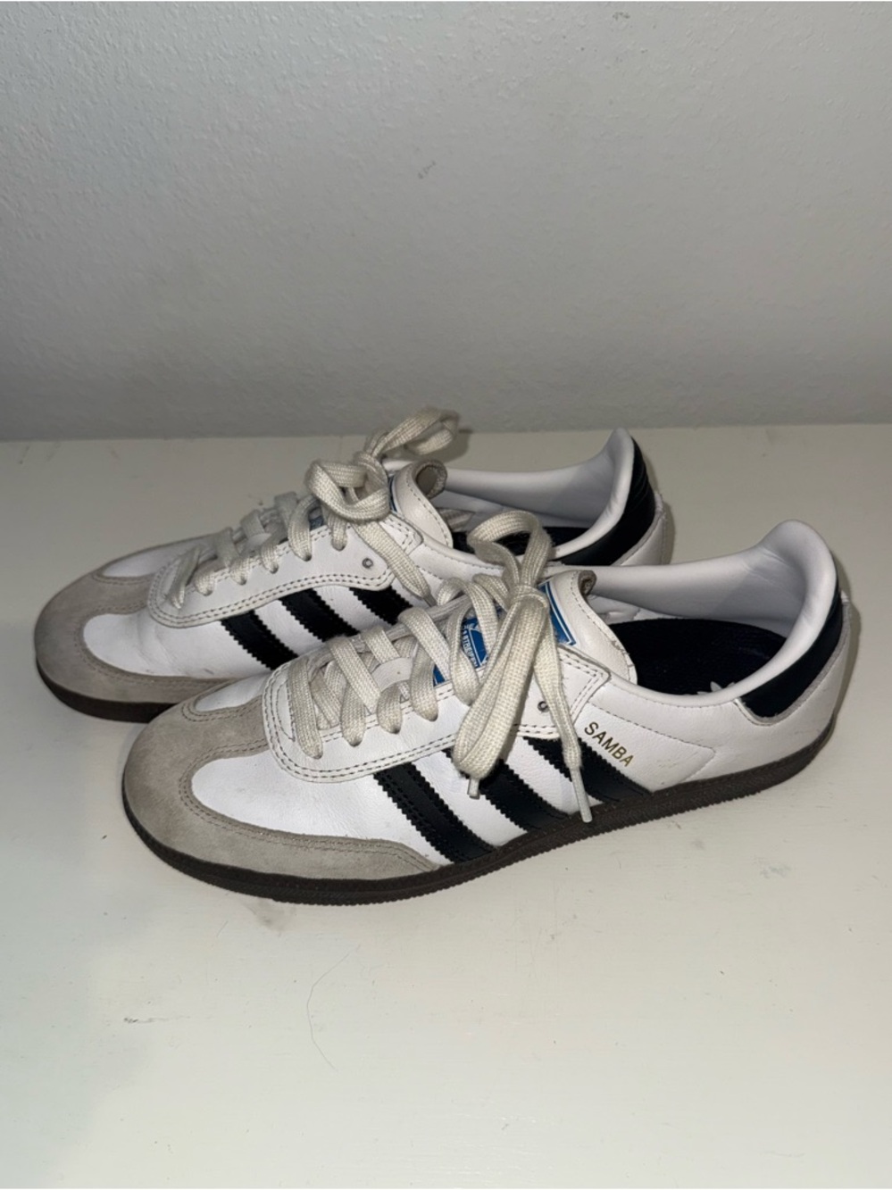 adidas White and Black Sambas